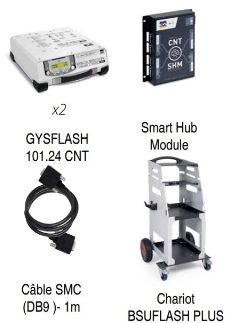 1 x PACK EQUILIBRAGE 4 - GYSFLASH 101.24 CNT FV + CHARIOT