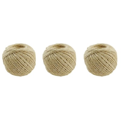 8 x Ficelle sisal - Diamètre 2 mm x 18 m - Lot de 3