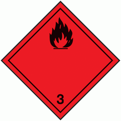 PLAQUE "SYMBOLE DE DANGER" 300 X 300 ALU N° 3 - SIA078