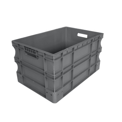 BAC NORME EUROPE GERBABLE 600X400XH320 GRIS  - 60L - E6432