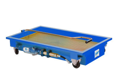 BAC RECUPERATEUR HUILE MOBILE 120L AVEC POMPE PNEUMATIQUE