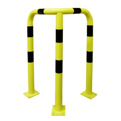 1 x Barrière de protection d'angle - 1200mm - noir/jaune