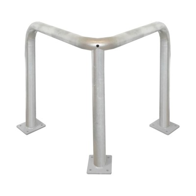 1 x Barrière de protection d'angle - 600mm - acier galvanisé