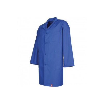 BLOUSE HOMME ML 100% COTON BLEUE