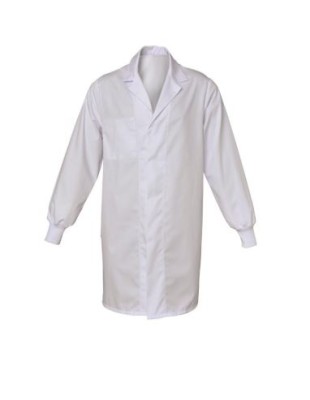 BLOUSE MIXTE ML P/C SANS POCHE SVEN BLANCHE