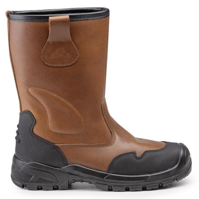 BOTTES CUIR FOURREES ENDURO BROWN S3 CI SRC METAL FREE