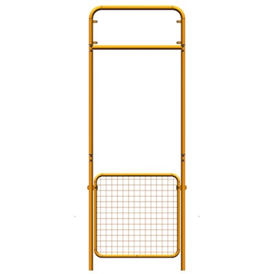 1 x Portique hauteur 2,20 ou 2,5 M avec panneau galva + jaune