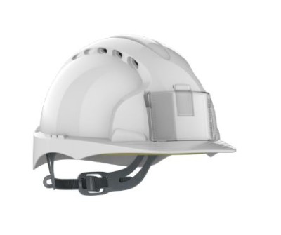 CASQUE EVO2 VENTILE BLANC PORTE-BADGE INTEGRE - APB030-000-100