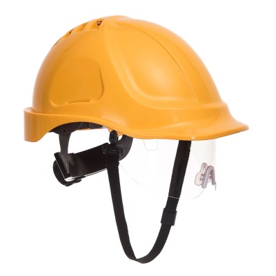 CASQUE ENDURANCE NON VENTILE A LUNETTES + JUG 2 PTS - JAUNE