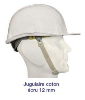 JUGULAIRE COTON 12MM P/BRENNUS ET IRIS - 0351