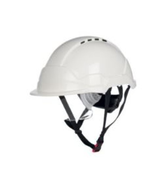 CASQUE PHOENIX WIND A/LUNETTE JUGULAIRE 4 PTS VENTILE BLANC 