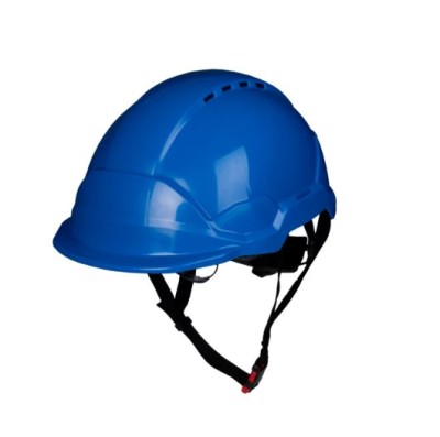 CASQUE PHOENIX WIND A/LUNETTE JUGULAIRE 4 PTS VENTILE BLEU 