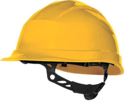 CASQUE CHANTIER NON VENTILE A/MOLETTE QUARTZ UP3 JAUNE 