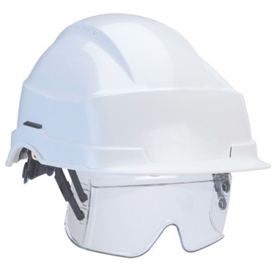 CASQUE IRIS 2 LUNETTE CREMAILLERE NON VENTILE BLANC - EBT 0271SC