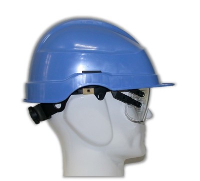 CASQUE IRIS 2 LUNETTE CREMAILLERE NON VENTILE BLEU - EBT 0275SC