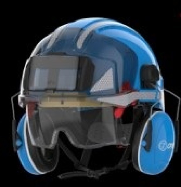 COQUILLES ANTI-BRUIT SONIS COMPACT HELMET MOUNTED SNR 36 BLEU - ORTEC