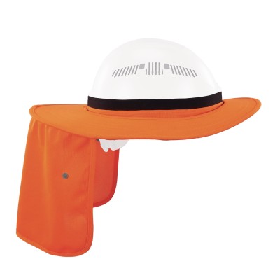 VISIERE PROTEGE-NUQUE PROTECTION SOLAIRE POUR CASQUE - ORANGE