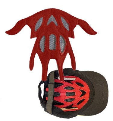 MOUSSE CONFORT POUR CASQUETTE/CALOT SANS VISIERE ANTI-CHOC - ROUGE