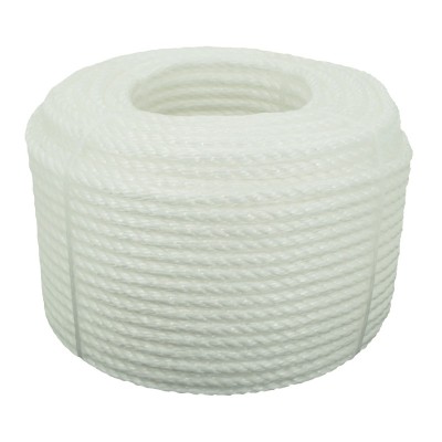 1 x Corde polypropylène - blanc - Diamètre 6 mm x 100 m