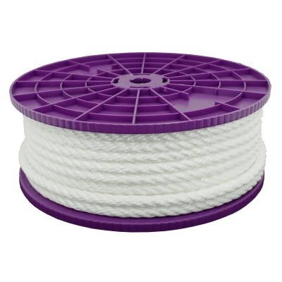 1 x Corde polypropylène - blanc - Diamètre 6 mm x 165 m - Bobine