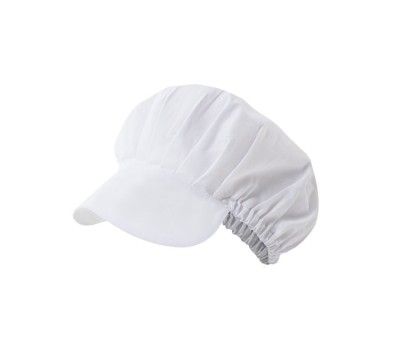 CHARLOTTE AVEC VISIERE POLY COTON BLANCHE TAILLE UNIQUE - V4004