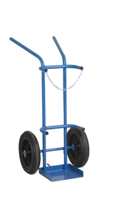 CHARIOT 1 BOUTEILLE B50 ROUES PLEINES 400MM - CAB1B