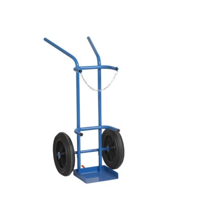 CHARIOT 1 BOUTEILLE B50 ROUES PLEINES 400MM - CAB1B