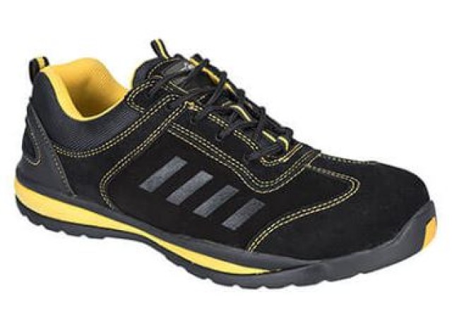 CHAUSSURES TRAINER LUSUM S1P HRO NOIR/JAUNE