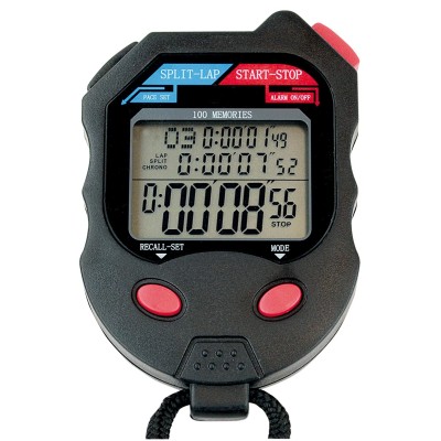CHRONOMETRE DIGITAL 100 MEMOIRES - 150111