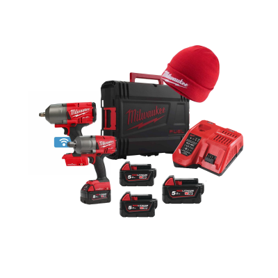 PACK 2 BOULONNEUSES 18V FUEL ONEFHIWF 1/2-3/4 + CH. + 3 BATT. 5Ah