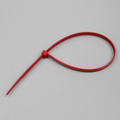 LOT DE 1000 LIENS DE SERRAGE PLASTIQUES ROUGES 4.8 X 195MM