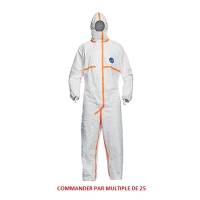 COMBINAISON BLANCHE EN1149 TYPE 3/4/5/6 TYVEK 800J