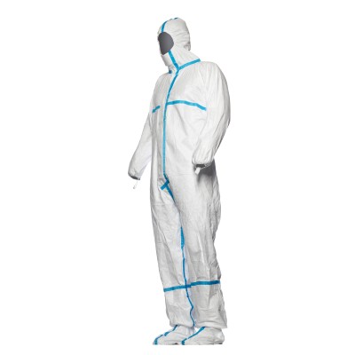 COMBINAISON BLANCHE CHAUSSETTES EN1149 TYPE 4/5/6 TYVEK 600 PLUS