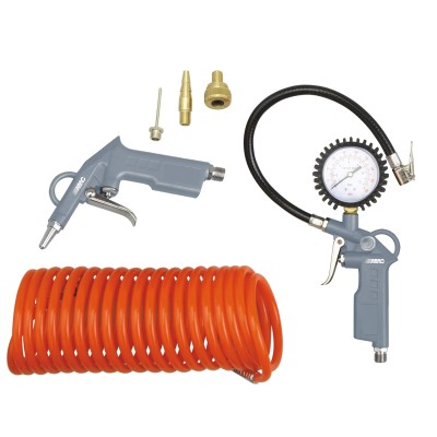KIT DE GONFLAGE POUR COMPRESSEUR ABAC - 6 ACCESSOIRES - G-813
