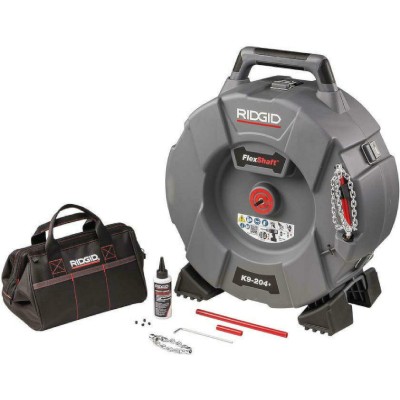 DEBOUCHEUR PERCUTEURS A CHAINES 2" A 4"+ CABLE - FLEXSHAFT K9-204+