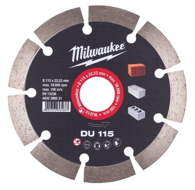 DISQUE DIAMANT MILWAUKEE DU  230 X 2.3 X 22.23