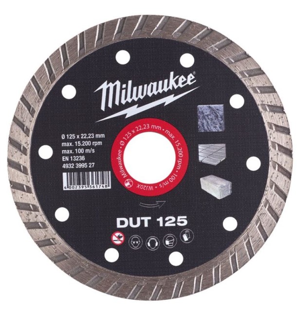 DISQUE DIAMANT MILWAUKEE DUT  125 X 2.3 X 22.23