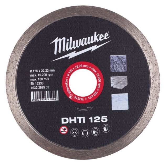DISQUE DIAMANT MILWAUKEE DHTI 125 X 2.1 X 22.23