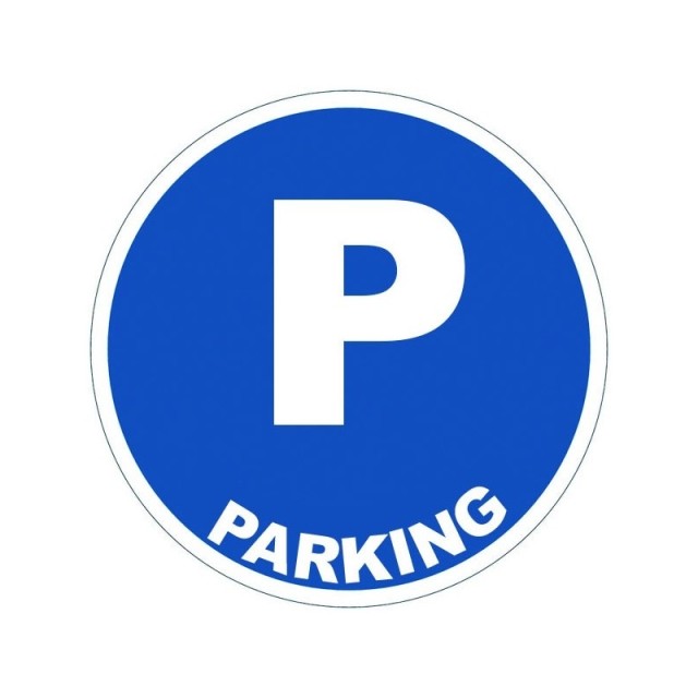 5 x Panneau PVC adhésif - parking