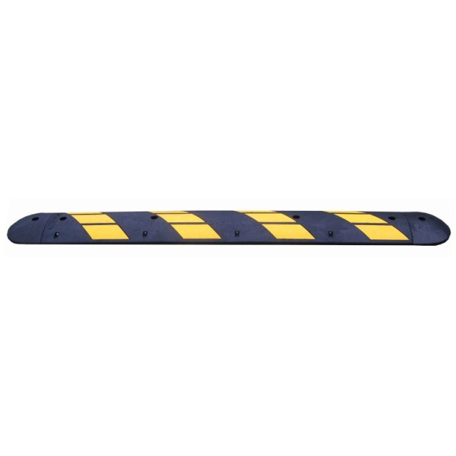 1 x Ralentisseur et embouts HT 55 mm - Noir/Jaune- 1830mm et fixatio