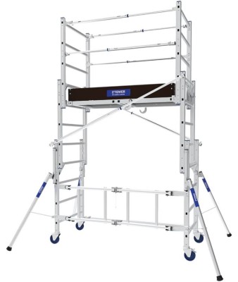ECHAFAUDAGE ROULANT TELESCOP.Z-TOWER H.PLANCHER 1M80