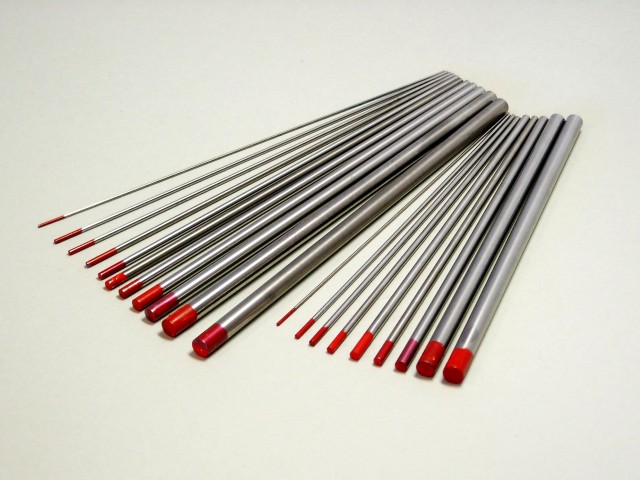 ELECTRODES TUNGSTENE ROUGE