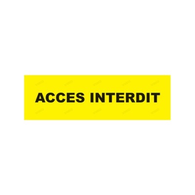 1 x Tissu accès interdit pour ENR200