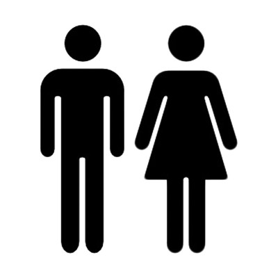 10 x Signalétique adhésive - toilettes