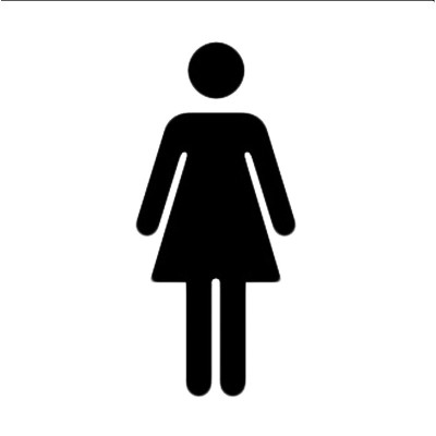 10 x Signalétique adhésive - toilettes femmes