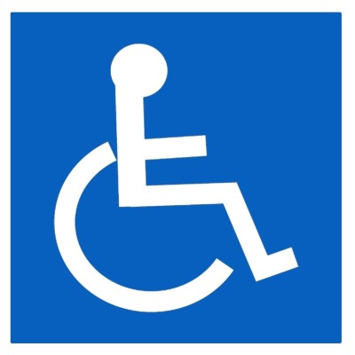 10 x Signalétique adhésive - handicapés