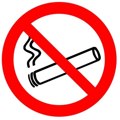 10 x Signalétique adhésive - interdit de fumer picto