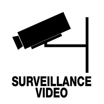 10 x Signalétique adhésive - surveillance vidéo