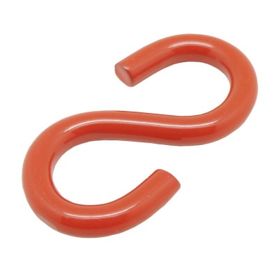 5 x Esse acier époxy rouge - Diamètre 6mm - Lot de 4
