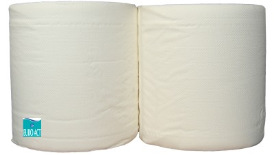 BOBINE ESSUYAGE 1000F BLANC 23X25 - LOT DE 2 